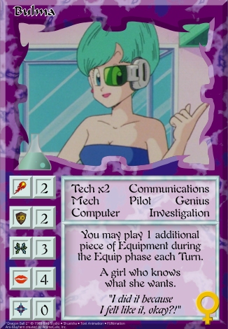 Bulma is at the top of your Discard pile
